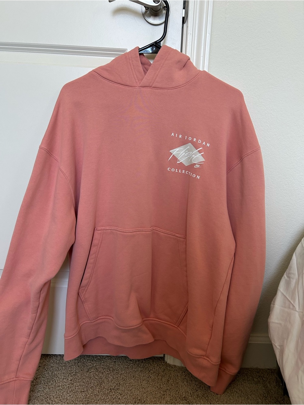 Jordan Men's Crewneck Hoodie in Coral